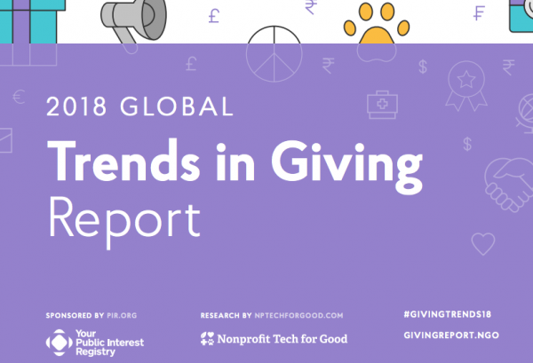 Global Trends in Giving Report 2018 - Cover