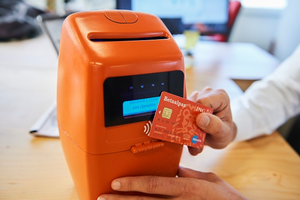 contactless donation box