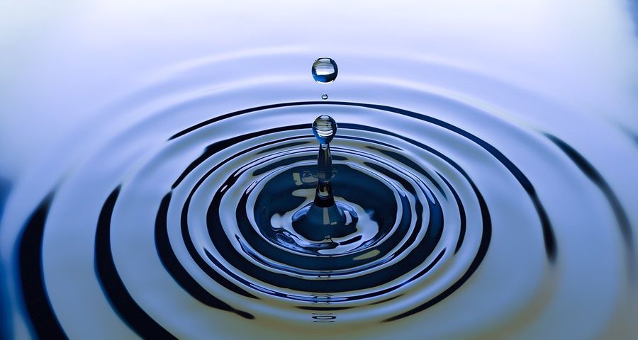 water droplet creating ripples by Arek Socha from Pixabay