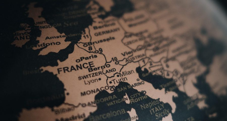 A map of Europe, by Claudio Schwarz on Unsplash