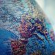 Part of Europe on a globe. By Suzy Hazelwood on Pexels