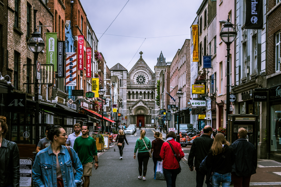 A street in Dublin by Lukas Kloeppel via Pexels