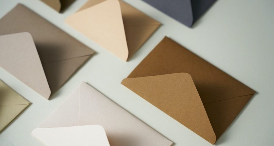 Envelopes in shades of brown and cream. By Cottonbro Studios on Pexels