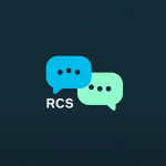 an image of two speech bubbles, one blue, one green, with RCS written underneath. They sit on a black background.