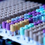 A tray of vials. By Testalize.me on unsplash