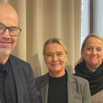 VaLa (left to right): Petri Äikiä; VaLa secretary general Pia Tornikoski; and Anu Rapeli
