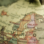Nordic countries on a globe by Lara Jameson via Pexels