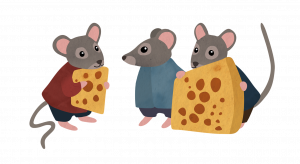 Oxfam Germany - mice illustration from Sometimes the world's not fair book