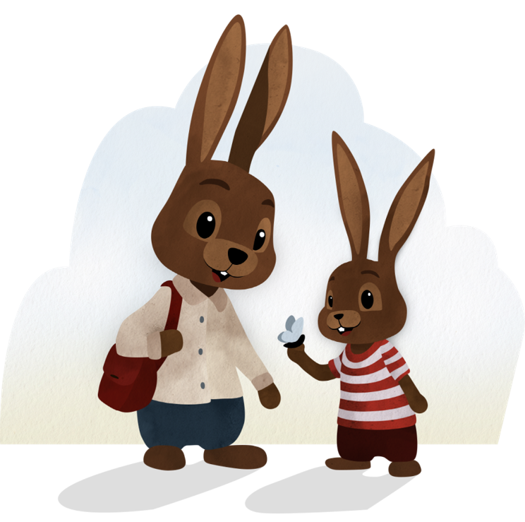 Oxfam Germany – Rabbits illustration from Sometimes the world's not fair book