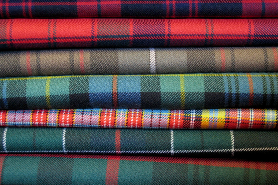 Scottish tartans by Henrik Hjortshøj on Unsplash