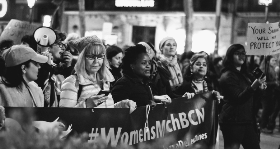 A women's march in Spain, by Pablo Valerio from Pixabay