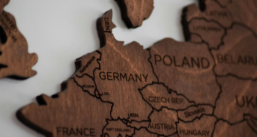 A wooden map of Europe by Anthony Becky on Pexels