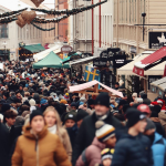 A crowded street scene in Sweden. Efrem Efre via Pexels